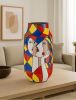 Picasso Style Handpainted Vase 24in