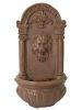 Terra Cotta Lion Hanging Wall Fountain