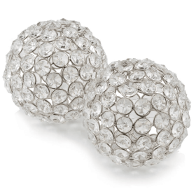 Facetas 5" Cristal Sphere - Set of 2