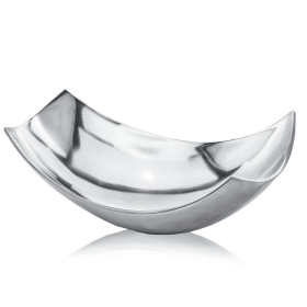 Cucha Large Scoop Bowl/Silver