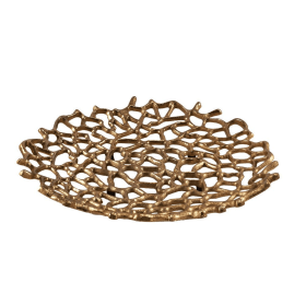 Coralino LG Coral Plate  - Gold