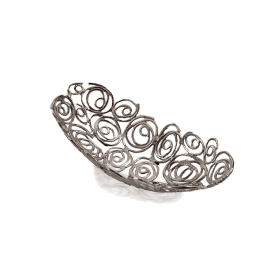 Tornado SM Swirling Bowl - Silver