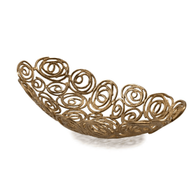 Tornado LG Swirling Bowl - Gold