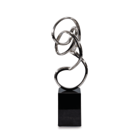 Lazo Cordon Abstract Sculpture on Marble