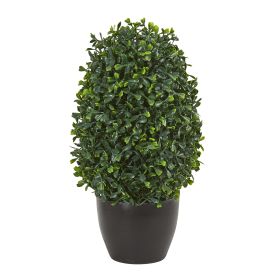 13" Boxwood Topiary Plant UV Resistant (Indoor/Outdoor)