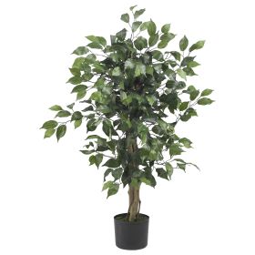 3' Ficus Tree x 3 w/378 Lvs