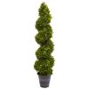4' Boxwood Spiral Topiary Tree UV Resistant (Indoor/Outdoor)