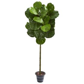 4' Fiddle Leaf Artificial Tree With Decorative Planter
