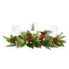 20" Christmas Berry Triple Candelabrum