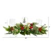 20" Christmas Berry Triple Candelabrum