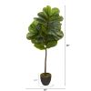 46" Fiddle Leaf Artificial Tree (Real Touch)
