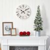 3' Flocked Artificial Pine Tree in Tin Planter