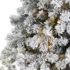 7' Flocked Fir Christmas Tree w/350 LED Lights and 750 Tips.