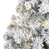 3' Flocked Rock Spruce Christmas Tree w/50 LED and 110 Tips