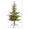 4' Washington Spruce Christmas Tree with 100 LEDs & 189 Tips