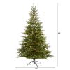 7' North Carolina Spruce Xmas Tree w/450 LEDs & 931 Tips