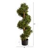 33" Boxwood Topiary Spiral Artificial Tree (Indoor/Outdoor)