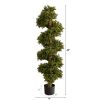 46" Boxwood Spiral Topiary Artificial Tree (Indoor/Outdoor)
