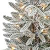 44" Flkd Manchester Spruce Xmas Tree w/50 Lights in Planter