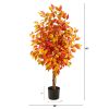 4' Autumn Ficus Artificial Fall Tree