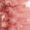 3' Pink Artificial Christmas Tree with 50 LED Lights and 118