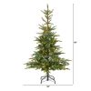5' Layered Washington Spruce Christmas Tree w/200 LEDs