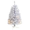 3' White Christmas Tree with 50 Lights and 161 Tips