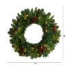 20" Christmas Wreath with 110 Tips and 35 Lights