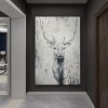 Hand Painted Oil Painting Hand Painted Rich Deer Oil Painting On Canvas  Decorative Painting Handmade Art Luxurious Decorative Painting