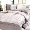Blancho Bedding - [Beige Autumn] 100% Cotton 4PC Duvet Cover Set (Full Size)(Comforter not included)