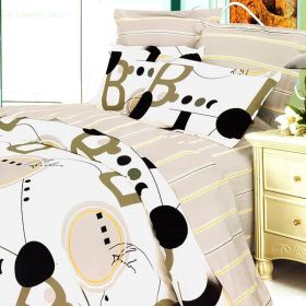 Blancho Bedding - [Rhapsody of Youth] 100% Cotton 3PC Duvet Cover Set (Twin Size)(Comforter not included)