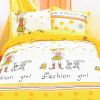 Blancho Bedding - [Fashion Girl(Serene City)(Comforter not included) ] 100% Cotton 3PC Duvet Cover Set (Twin Size)(Comforter not included)