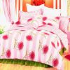 Blancho Bedding - [Pink Chrysanthemum] 100% Cotton 4PC Duvet Cover Set (Full Size)(Comforter not included) (Comforter not included)(Comforter not incl