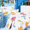 Blancho Bedding - [Colorful Mushroom] 100% Cotton 3PC Duvet Cover Set (Twin Size)(Comforter not included)