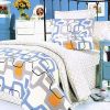 Blancho Bedding - [Traces of Dreams] 100% Cotton 4PC Duvet Cover Set (King Size)(Comforter not included)