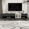 ON-TREND Sleek and Stylish TV Stand with Perfect Storage Solution, Two-tone Media Console for TVs Up to 80''