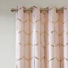 Total Blackout Metallic Print Grommet Top Curtain Panel(Only 1 Pc Panel)