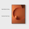 28" 3 Pieces Modern Wall Decor Living Room Abstract Art Canvas Print with Metal Frame