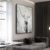 Hand Painted Oil Painting Hand Painted Rich Deer Oil Painting On Canvas  Decorative Painting Handmade Art Luxurious Decorative Painting