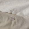 5 Piece Organic Cotton Oversized Comforter Cover Set w/removable insert Natural King/Cal King