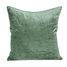 Parkland Collection Charlotte Green Solid Throw Pillow (Color: GREEN, size: 22" x 22")