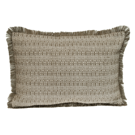 Parkland Collection Transitional Stripes Rectangle 14" x 20" Pillow (Color: GREEN, size: 14" x 20")
