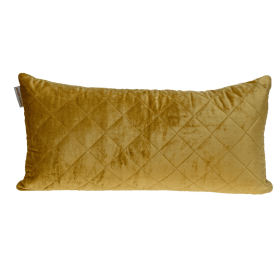 Parkland Collection Milo Transitional Quilted Throw Pillow (Color: Yellow, size: 12" x 24")