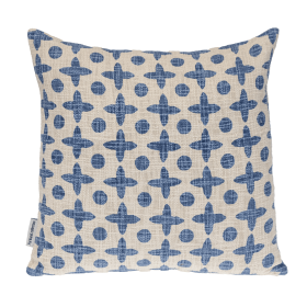 Parkland Collection Transitional Print Square 18" x 18" Pillow (Color: Blue, size: 18" x 18")