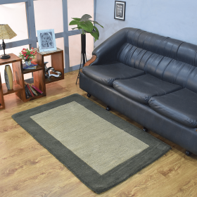 Rugsotic Carpets Hand Tufted Wool Area Rug Contemporary (Color: GREEN, size: 3'x5')