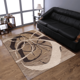 Rugsotic Carpets Hand Tufted Wool Area Rug Contemporary (Color: Light brown, size: 5'x8')