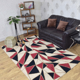 Rugsotic Carpets Hand Tufted Wool Area Rug Contemporary (Color: Multicolor, size: 6'x9')