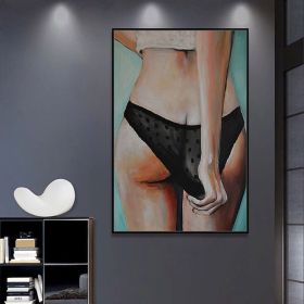 Oil Painting Hand Painted Vertical People Nude Modern Rolled Canvas Living Room hallway bedroom luxurious decorative painting (size: 50X70cm)