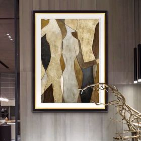 100%Hand Painted Abstract Oil Painting Wall Art Figure Picture Minimalist Modern On Canvas Home Decor For Living Room Office No Frame (size: 100X150cm)