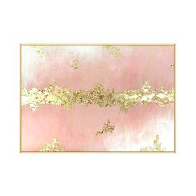 Abstract Elegant Minimalist Golden Pink Sea Poster Nordic Canvas Painting Wall Art Picture for Living Room Home Decor No Frame (size: 50X70cm)